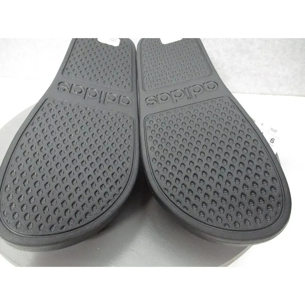 Adidas Adilette Aqua Slides Sandals Black White Mens Sz 11 Womens Sz 12